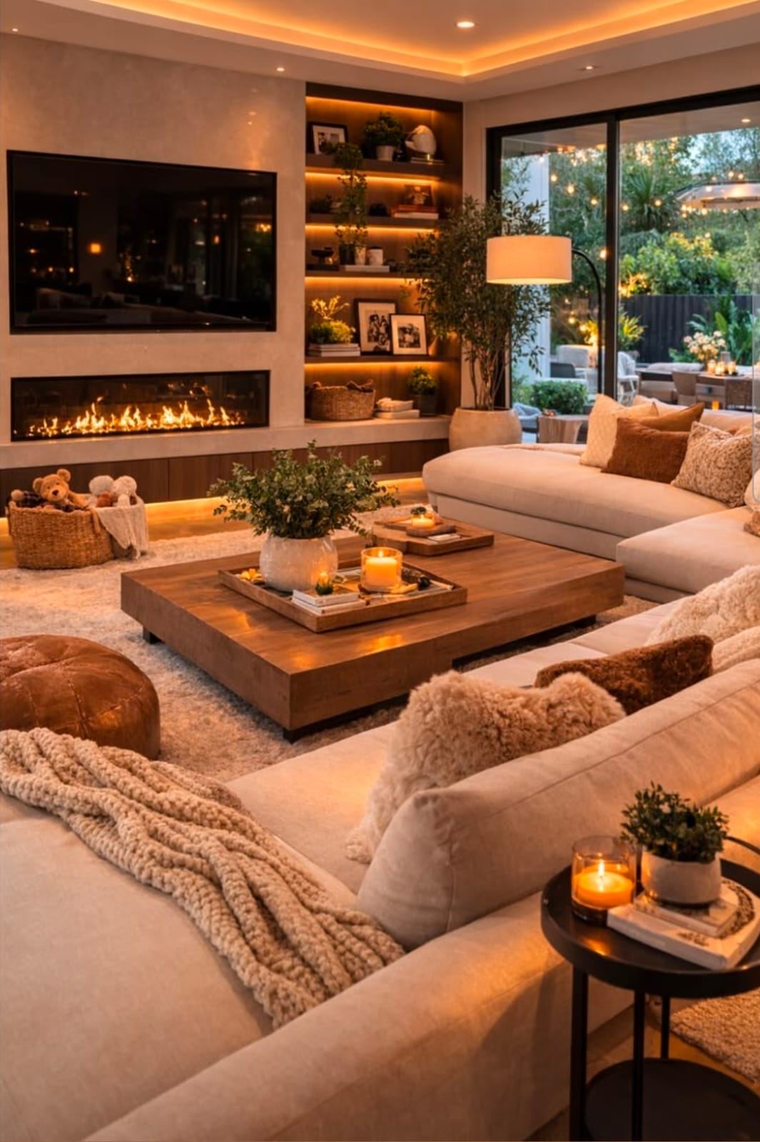Custom living room built-ins — Renew Art Home